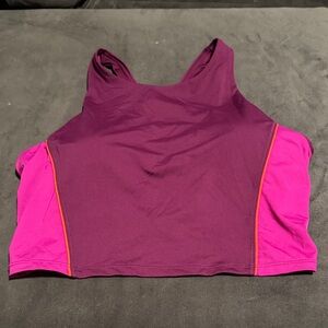 Athleta Women's Magenta & Plum Sports Bra Top